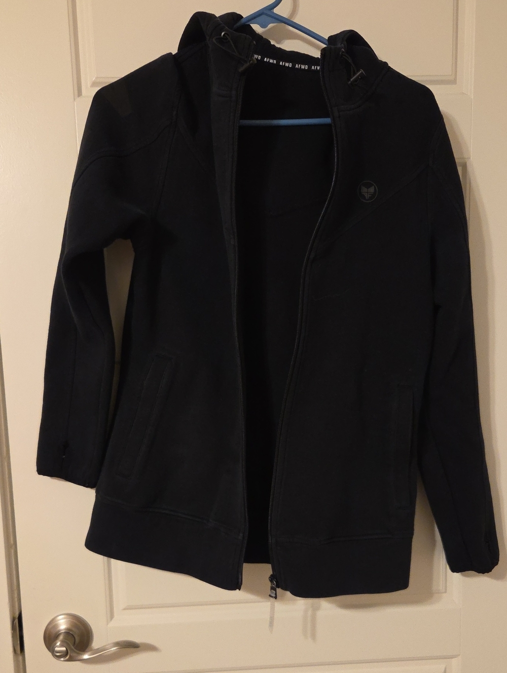 Alpha Forward Black Hooded Jacket